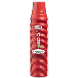 Gobelet Plastique PS Rouge 80ml Ø5,7cm (1500 Utés)