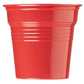 Gobelet Plastique PS Rouge 80ml Ø5,7cm (50 Utés)