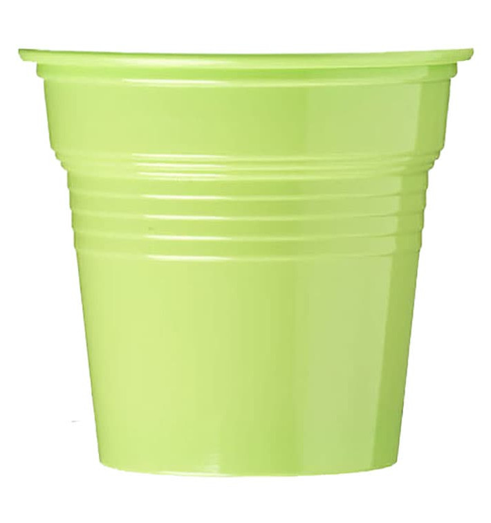 Gobelet Plastique PS Vert Citron 80ml Ø5,7cm (50 Utés)