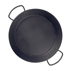 Mini Paella Dégustation Plastique PP Noir 15cm (6 Utés)