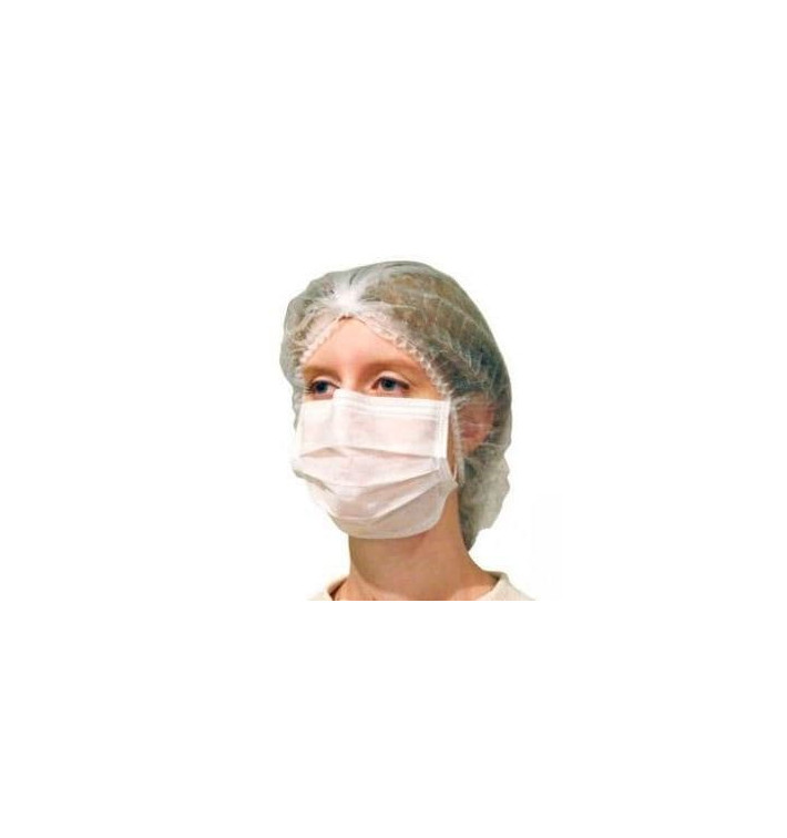 Masque Chirurgical Blanc 2 plis avec élastiques (50 Utés) Masque Chirurgical Blanc 2 plis avec élastiques (50 Utés)