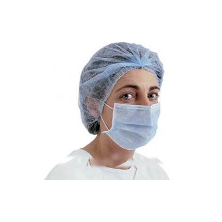 Masque Chirurgical Bleu 2 plis avec élastiques (50 Utés)