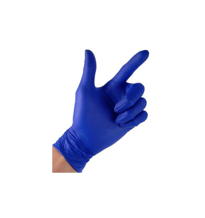 Gants en Nitrile sans Poudre Bleu Taille XL 4,5G (1000 Utés)