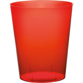 Verre Plastique Moon Rouge Transp PS 350ml (20 Unités)