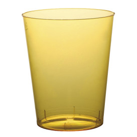 Verre Plastique Moon Jaune Transp. PS 350ml (400 Unités)