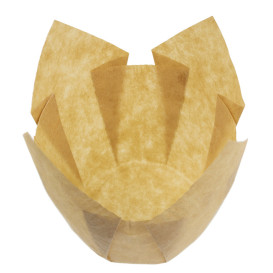 Caissette Muffin Tulipe Ø50x42/72 mm Nature (180 Utés)