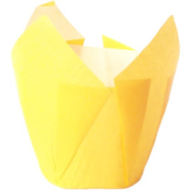 Caissette Muffin Tulipe Ø50x42/72 mm Jaune (135 Utés)