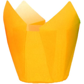 Caissette Muffin Tulipe Ø50x50/80 mm Jaune (2000 Utés)