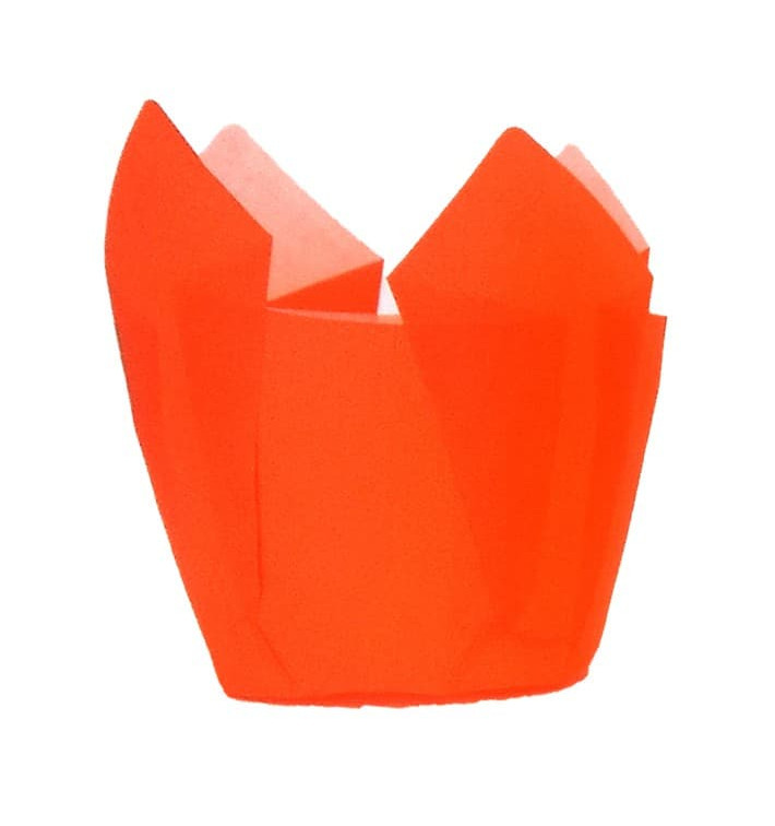 Caissette Muffin Tulipe Ø50x50/80 mm Orange (2000 Utés) Caissette Muffin Tulipe Ø50x50/80 mm Orange (2000 Utés)