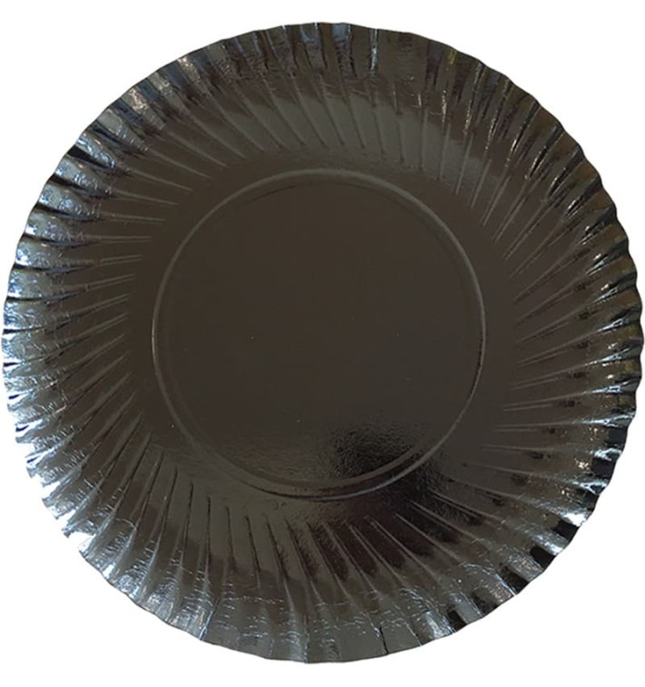 Assiette ronde en Carton Noir 270 mm (100 Unités) Assiette ronde en Carton Noir 270 mm (100 Unités)