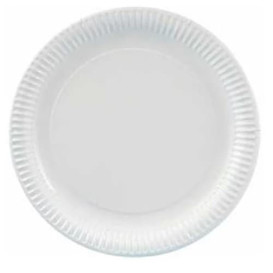 Assiette en Carton Ronde Blanc 350 mm 900g/m2 (50 Unités)