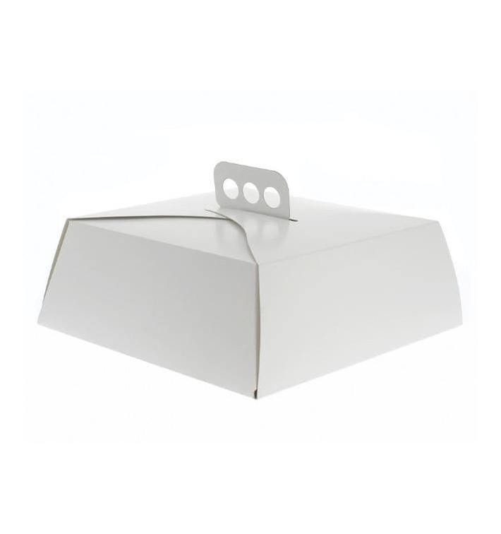 Boîte en carton Blanche Tarte Carrée 24,5x24,5x10 cm (100 Unités) Boîte en carton Blanche Tarte Carrée 24,5x24,5x10 cm (100 Unités)