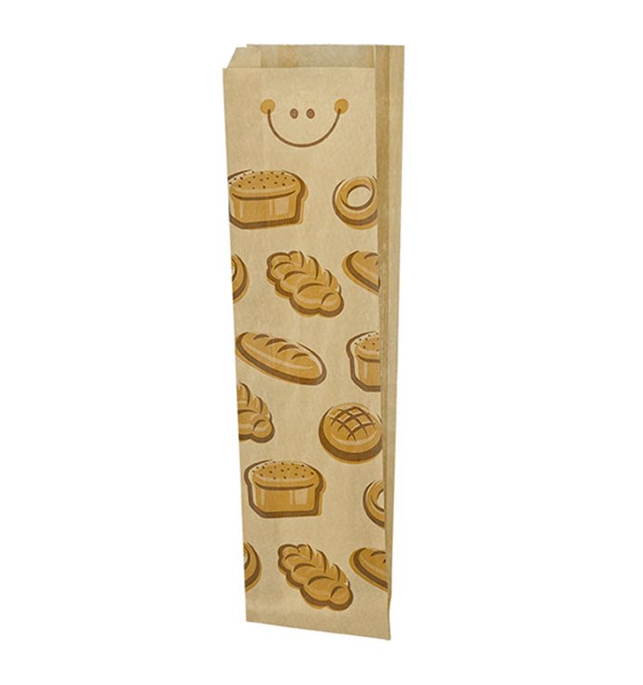 Sac Papier Kraft "Panes" 18+8x51cm (125 Utés) Sac Papier Kraft "Panes" 18+8x51cm (125 Utés)