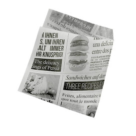 Sachet Ingraissable Ouverture latérale "News" 15x16cm (4000 Utés)