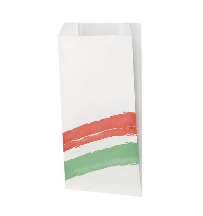 Sac Hamburger Ingraissable Rayures 14+5x23cm (1.000 Utés) Sac Hamburger Ingraissable Rayures 14+5x23cm (1.000 Utés)
