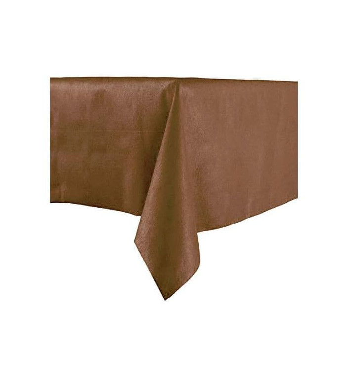 Nappe en PP Non-Tissé 100x100cm Marron (150 Utés) Nappe en PP Non-Tissé 100x100cm Marron (150 Utés)