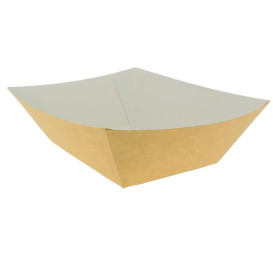 Barquette Carton 525ml Kraft 12,2x8,0x5,5cm (600 Utés)