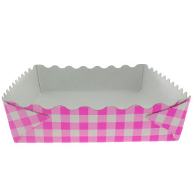 Plateau Rose pour Pâtisserie 18,2x12,2x3cm  (500 Utés)