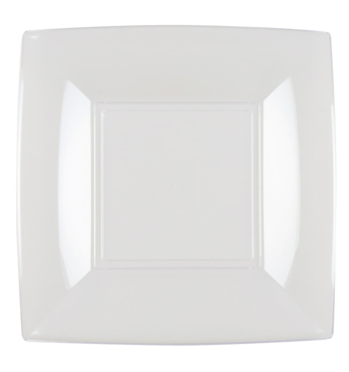Assiette Plastique Réutilisable "Bio Based" Transp. 18cm (300 Utés) Assiette Plastique Réutilisable "Bio Based" Transp. 18cm (300 Utés)