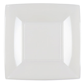 Assiette Plastique Réutilisable "Bio Based" Transp. 18cm (25 Utés)