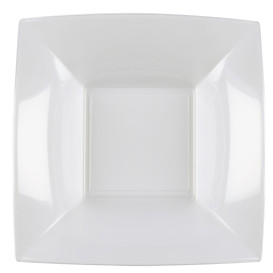 Assiette Plastique Réutilisable Creuse "Bio Based" Transp. 18cm (25 Utés)