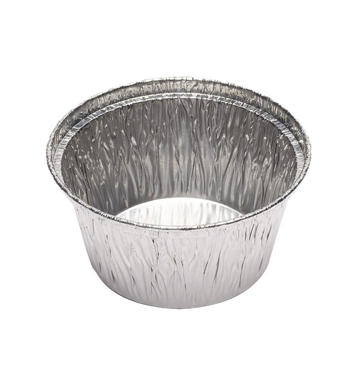 Moule Aluminium Rond Flan 110ml (50 Unités)