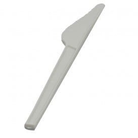Couteau Biodégradable Blanc CPLA 165mm (50 Unités)