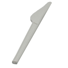 Couteau Biodégradable Blanc CPLA 165mm (50 Unités)