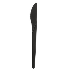 Couteau Compostable CPLA Noir 17,2 cm (50 Utés)