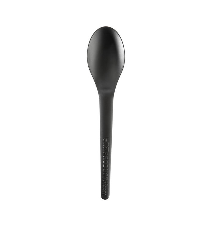 Cuillère Compostable CPLA Noir 15,0 cm (1.000 Utés) Cuillère Compostable CPLA Noir 15,0 cm (1.000 Utés)