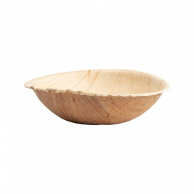Mini Bol en Feuilles de Palmier Ø9,6x2,5cm (25 Utés)