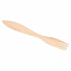 Fourchette en bois 150mm en Sachet (100 Unités)