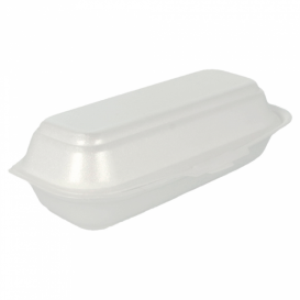 Boîte FOAM HOTDOG Blanc (500 Unités)