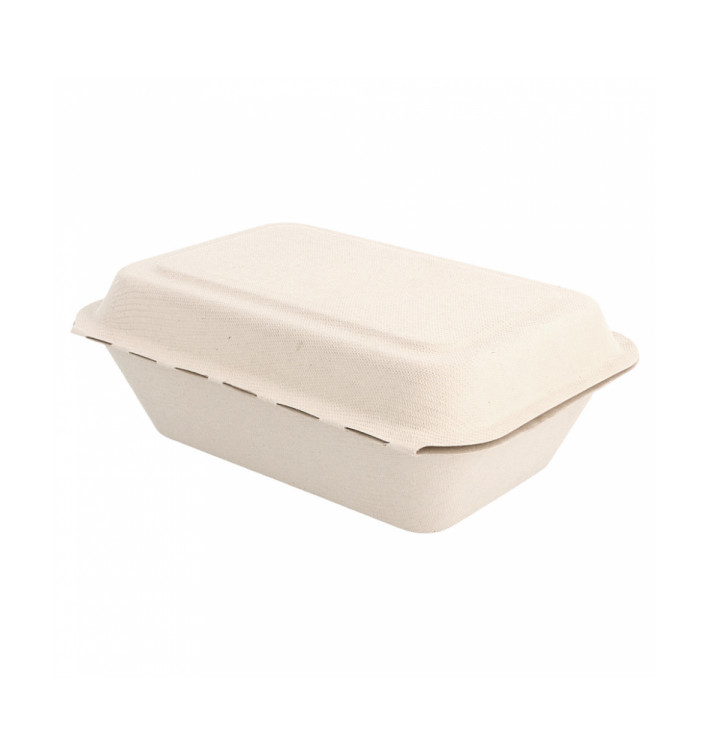 Boîte en Canne à Sucre naturel 136x182x64mm (1000 Utés) Boîte en Canne à Sucre naturel 136x182x64mm (1000 Utés)
