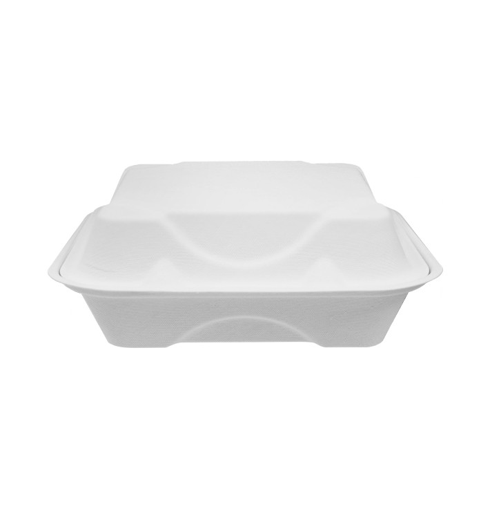 Boîte en Canne à Sucre Blanc 3C 20x20x7,5cm (200 Utés) Boîte en Canne à Sucre Blanc 3C 20x20x7,5cm (200 Utés)