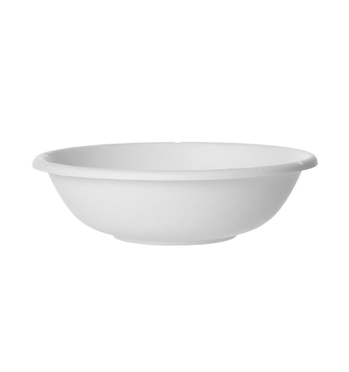 Bol Canne à Sucre Bagasse Blanc 470ml (50 Utés) Bol Canne à Sucre Bagasse Blanc 470ml (50 Utés)