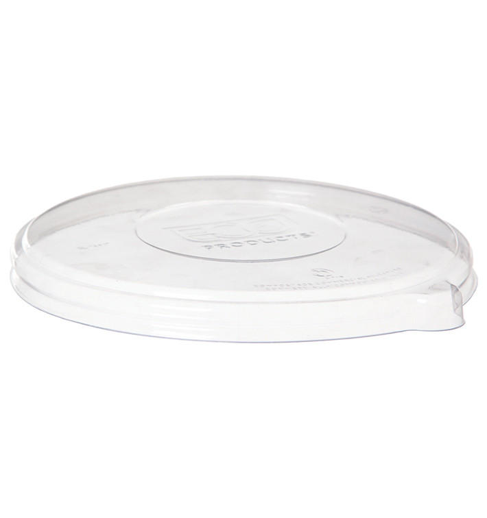 Couvercle Compostable PLA Transparent Bol 355 et 470ml (50 Utés) Couvercle Compostable PLA Transparent Bol 355 et 470ml (50 Utés)
