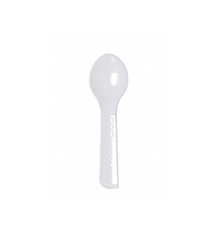 Cuillère à Glace Compostable CPLA Blanc 7,5 cm (2.000 Utés) Cuillère à Glace Compostable CPLA Blanc 7,5 cm (2.000 Utés)