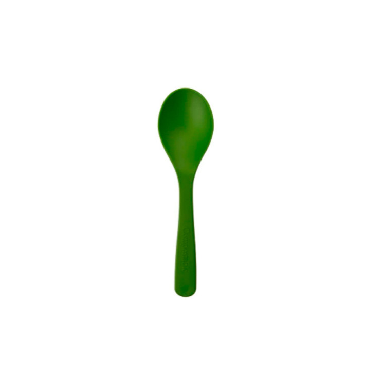 Petite Cuillère Compostable CPLA Vert 11,4 cm (100 Utés) Petite Cuillère Compostable CPLA Vert 11,4 cm (100 Utés)