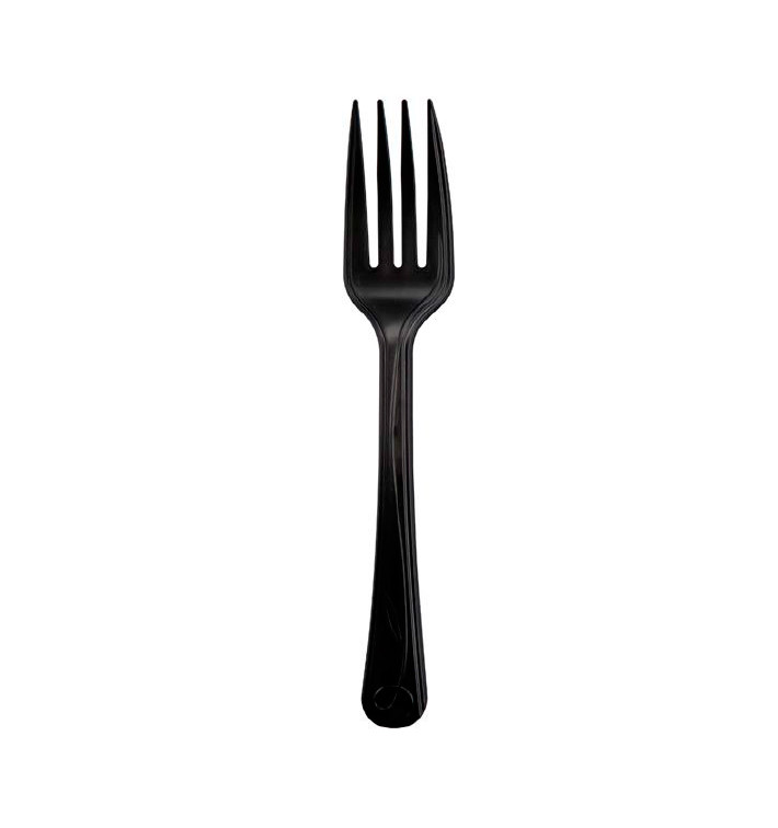 Fourchette Compostable CPLA Premium Noir 17,5 cm (25 Utés) Fourchette Compostable CPLA Premium Noir 17,5 cm (25 Utés)