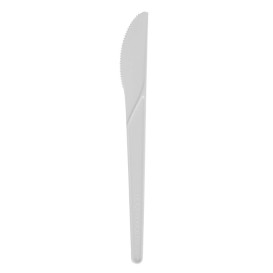 Couteau Compostable CPLA Blanc 17,2 cm (50 Utés)