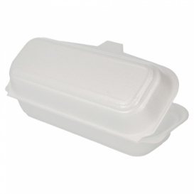 Boîte FOAM HOTDOG Blanc (500 Unités)