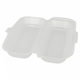 Boîte FOAM HOTDOG Blanc (500 Unités)