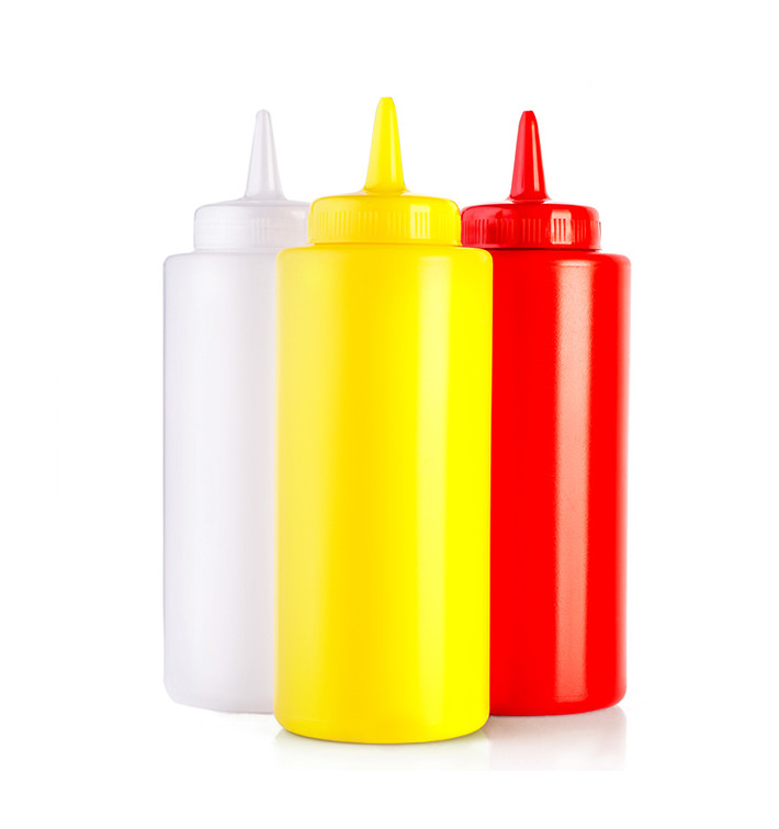 Bouteille pour Sauces Plastique Jaune 360ml (6 Utés) Bouteille pour Sauces Plastique Jaune 360ml (6 Utés)