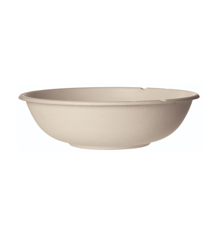 Bol Canne à Sucre Bagasse Naturel 940ml (50 Utés) Bol Canne à Sucre Bagasse Naturel 940ml (50 Utés)