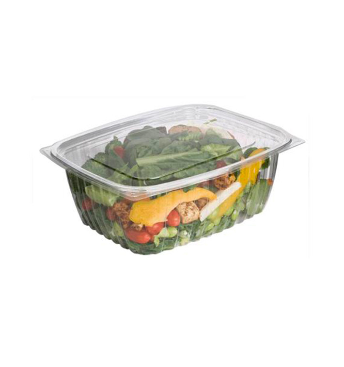 Emballage Compostable PLA avec Couvercle 1890ml (50 Utés) Emballage Compostable PLA avec Couvercle 1890ml (50 Utés)