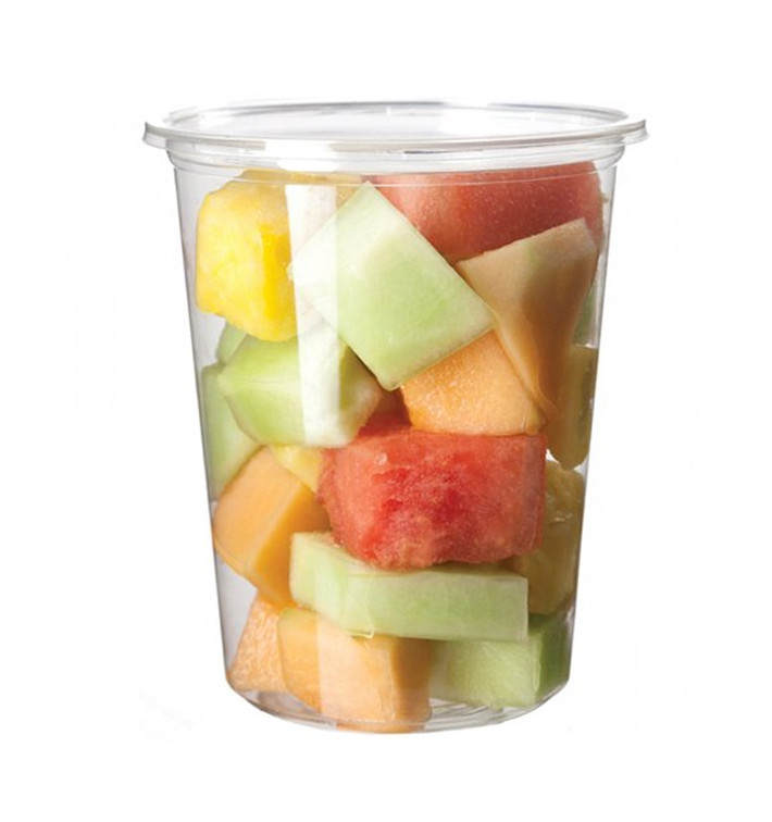 Récipient Compostable PLA Transparent 940ml (50 Utés) Récipient Compostable PLA Transparent 940ml (50 Utés)