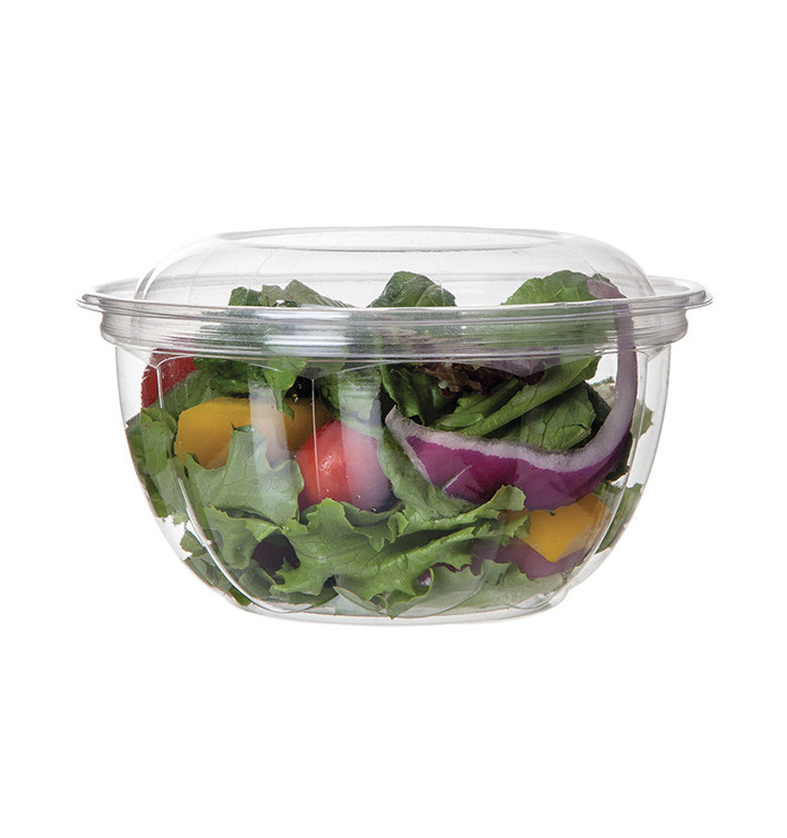 Saladier avec couvercle PLA 530ml (150 Utés) Saladier avec couvercle PLA 530ml (150 Utés)