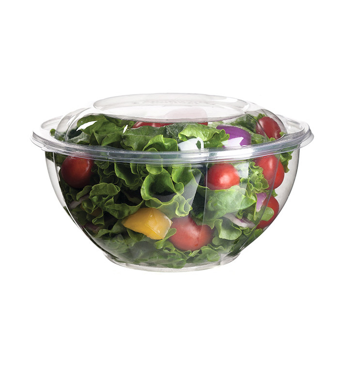 Saladier avec couvercle PLA 940ml (150 Utés) Saladier avec couvercle PLA 940ml (150 Utés)