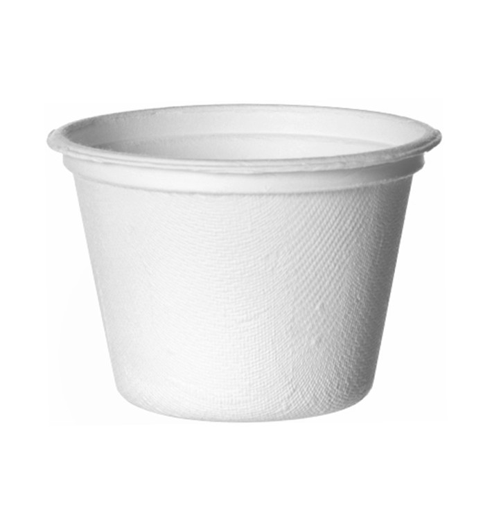 Pot Canne à Sucre Bagasse Blanc 120ml (1800 Utés) Pot Canne à Sucre Bagasse Blanc 120ml (1800 Utés)